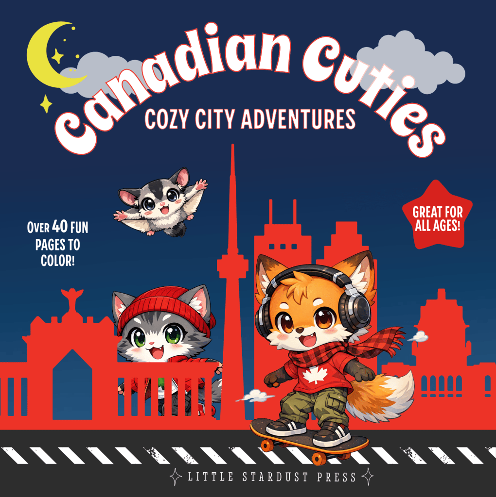 Canadian Cuties: Cozy City Adventures – Digital Colouring Book