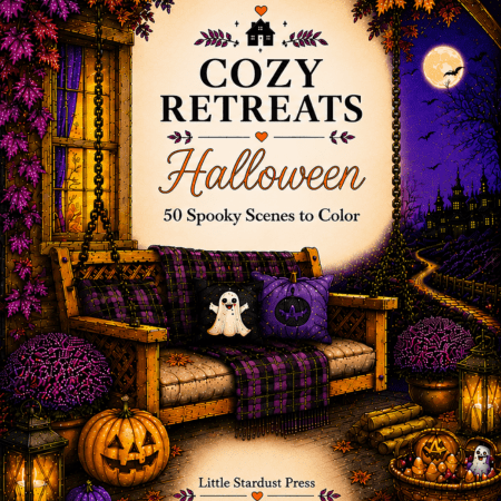 Cozy Retreats: Halloween – Digital Coloring Book