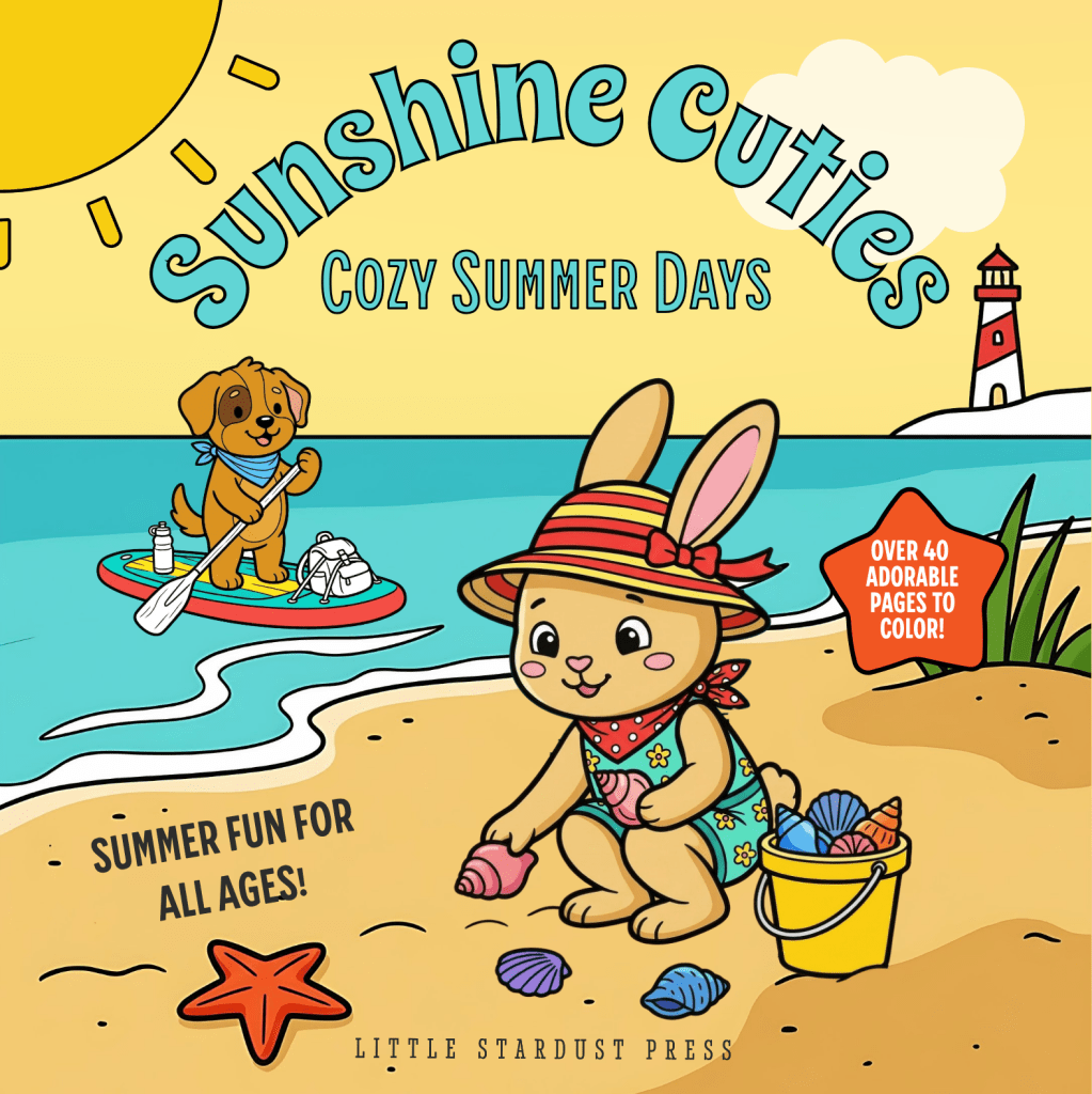 Summertime Cuties: Cozy Summer Days – Digital Coloring Book